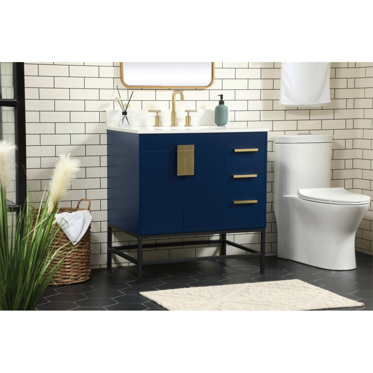 Wade Logan® Alizabeth 32'' Freestanding Single Bathroom Vanity with